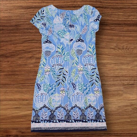 Lilly Pulitzer Blue Peri Lapis Lanterns UPF 50+ Sophiletta Dress sz. S - Picture 2 of 7